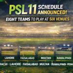 PSL 11 Schedule Announced Eight Teams to Play Across Six Venues Pakistan Super League